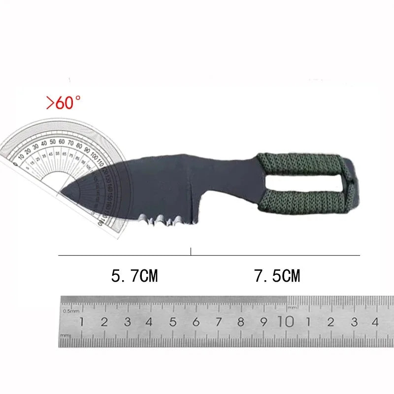 Outdoor Straight Knife, Portable EDC Pocket Knife, Multi-Purpose Camping Knife, Suitable for Hiking Survival Knife