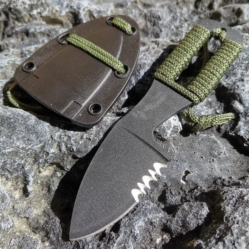 Outdoor Straight Knife, Portable EDC Pocket Knife, Multi-Purpose Camping Knife, Suitable for Hiking Survival Knife